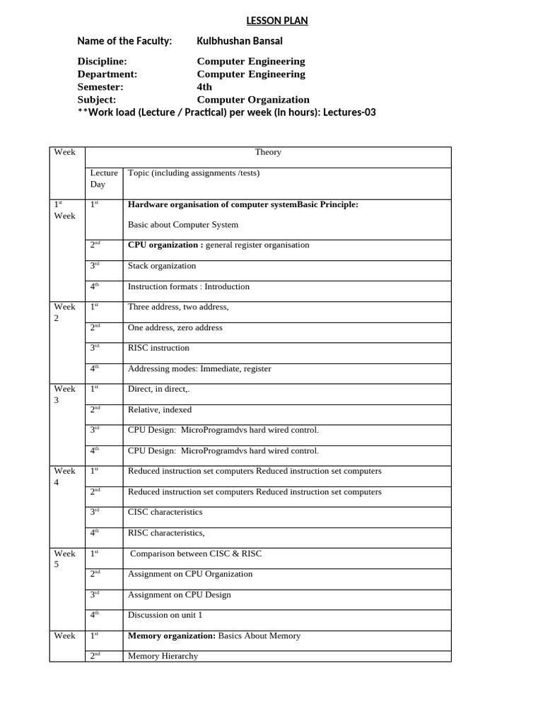 Computer Organization 2 | PDF | Computer Data Storage | Central ...