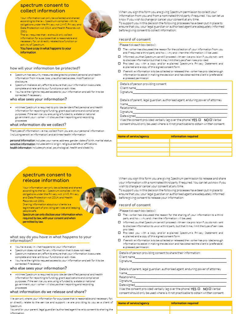 Spectrum Information Consent Process | PDF | Consent | Information