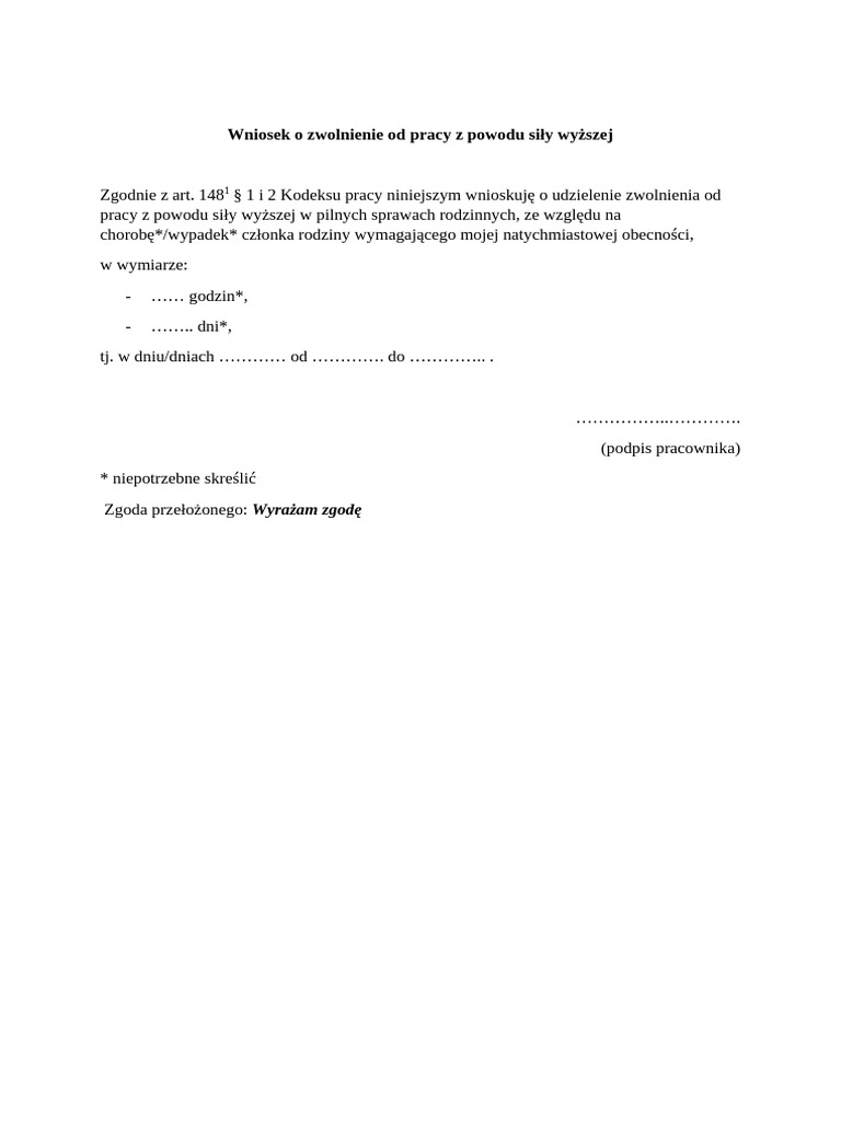wniosek-o-zwolnienie-od-pracy-z-powodu-sily-wyzszej-pdf