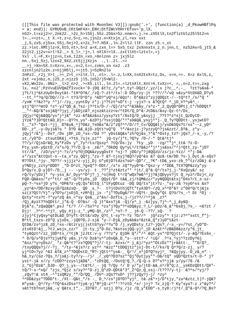 MoonSec V3 Protected Document Analysis | PDF