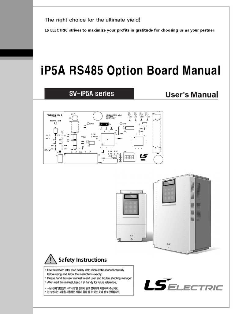 IP5A User Manual RS485 Eng Kor V1.2 200701 | PDF | Programmable Logic ...