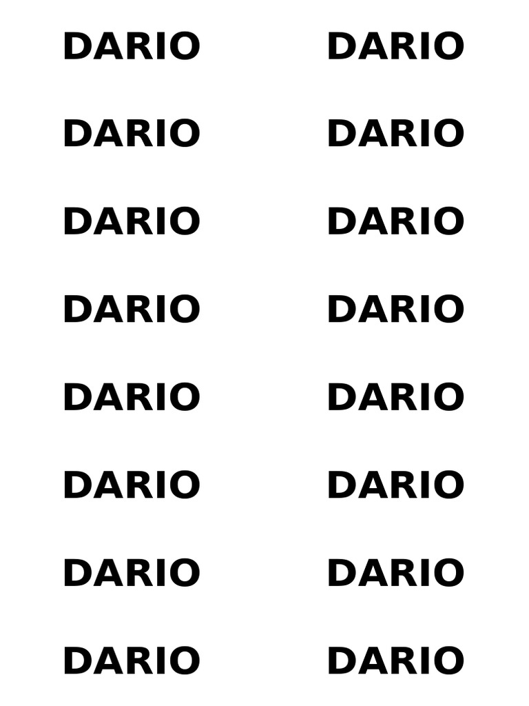 Dario | PDF