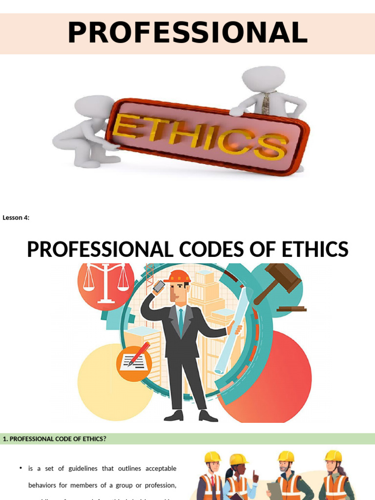 Understanding Professional Codes of Ethics | PDF | Profession | Integrity