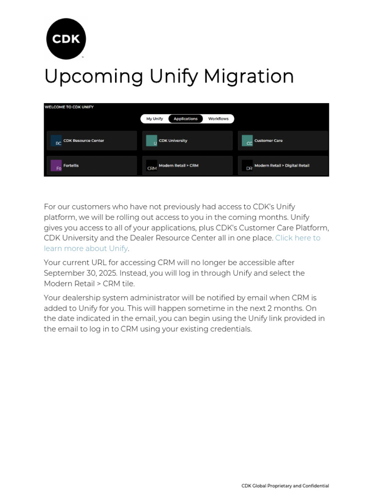 SSO Unify Migration Read More | PDF