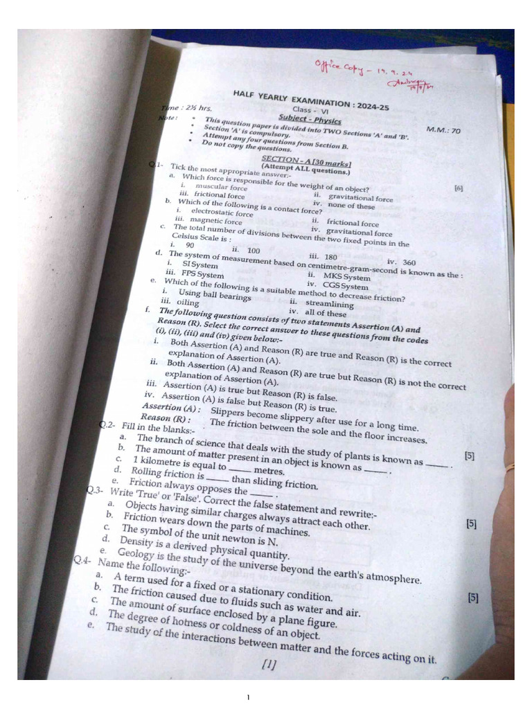Class VI Science | PDF