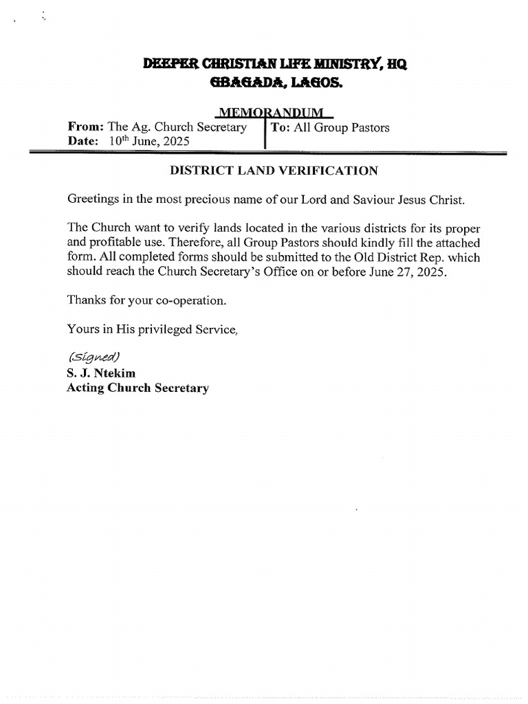 District Land Verification PDF | PDF