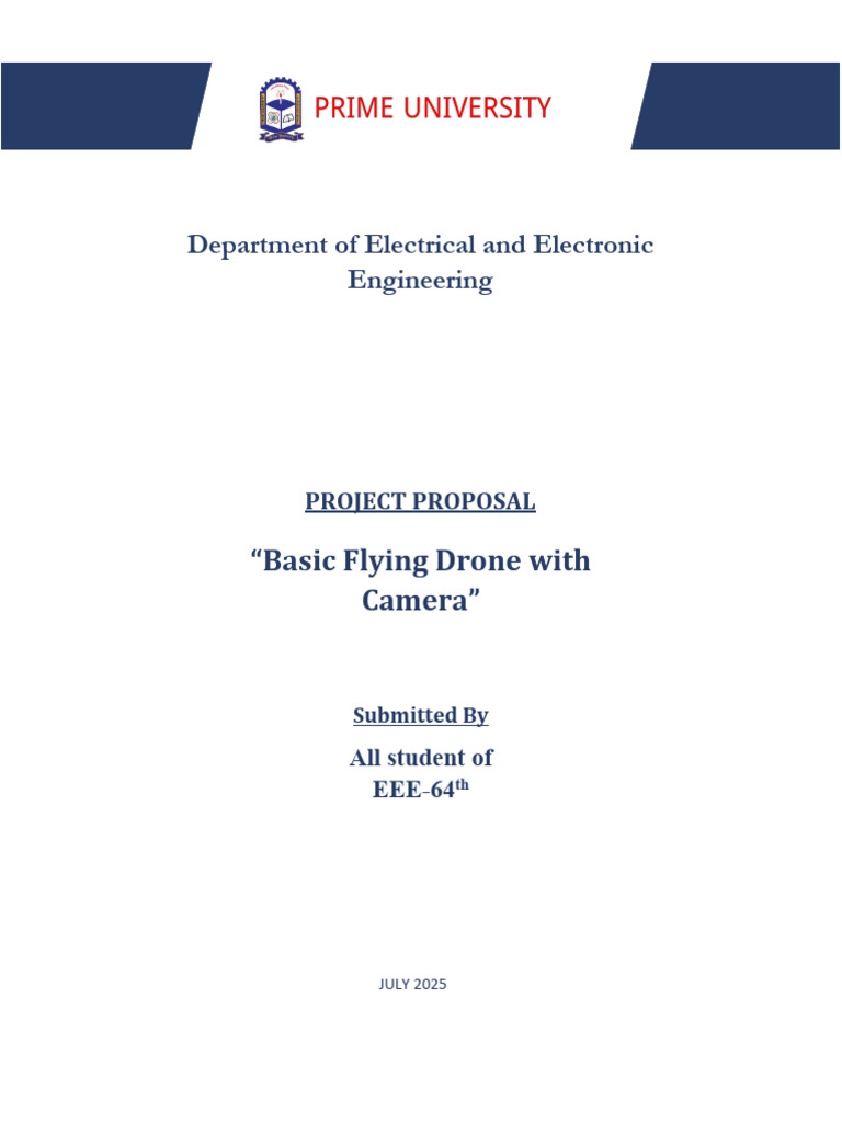 Basic Flying Drone With Camera | PDF | Unmanned Aerial Vehicle | Quadcopter