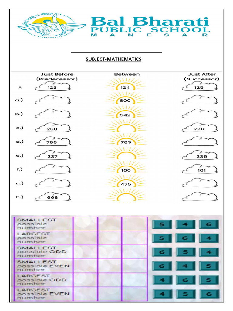 Class II Mathematics Revision Assignment | PDF