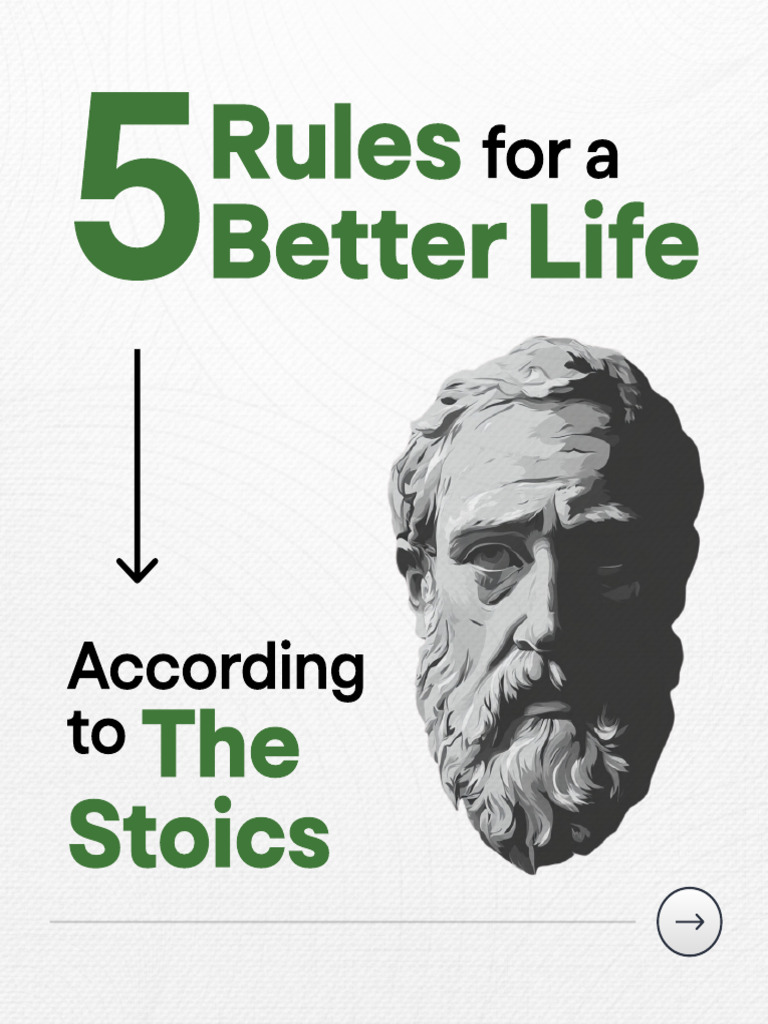 5 Stoic Rules For A Better Life PDF | PDF