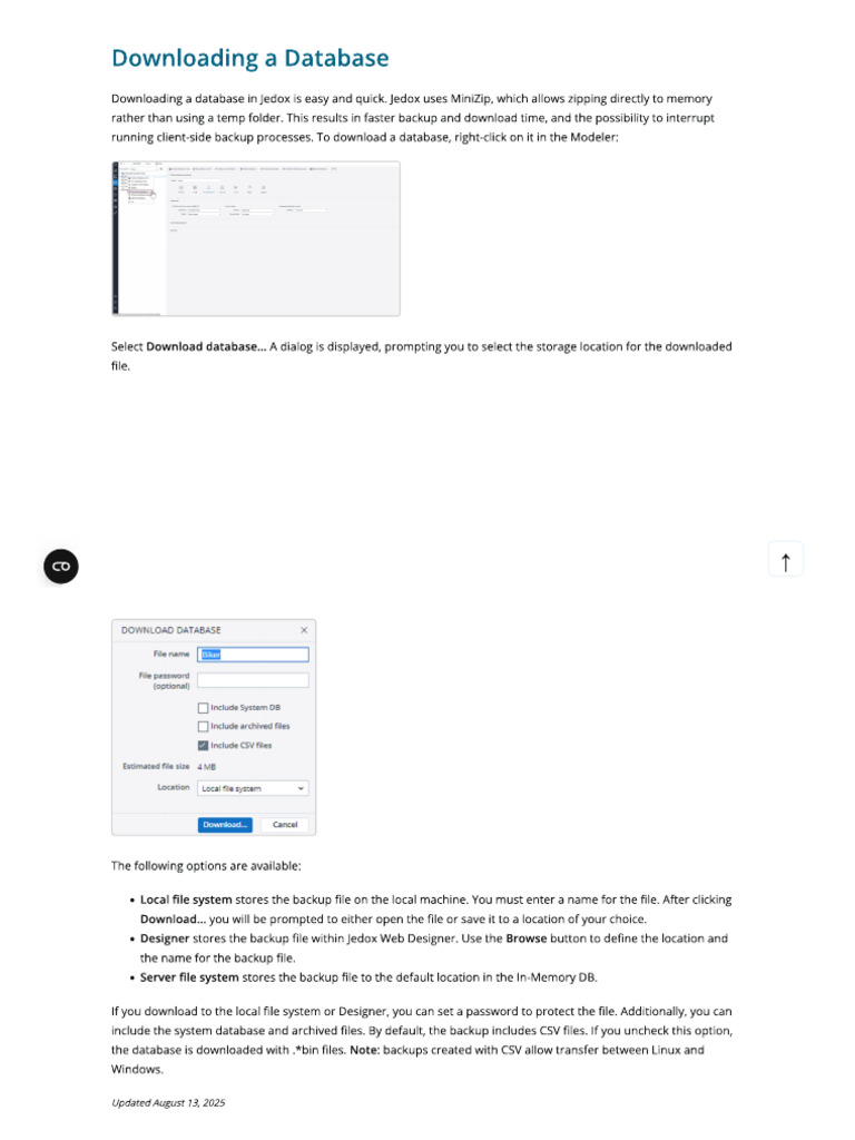 Downloading A Database | PDF