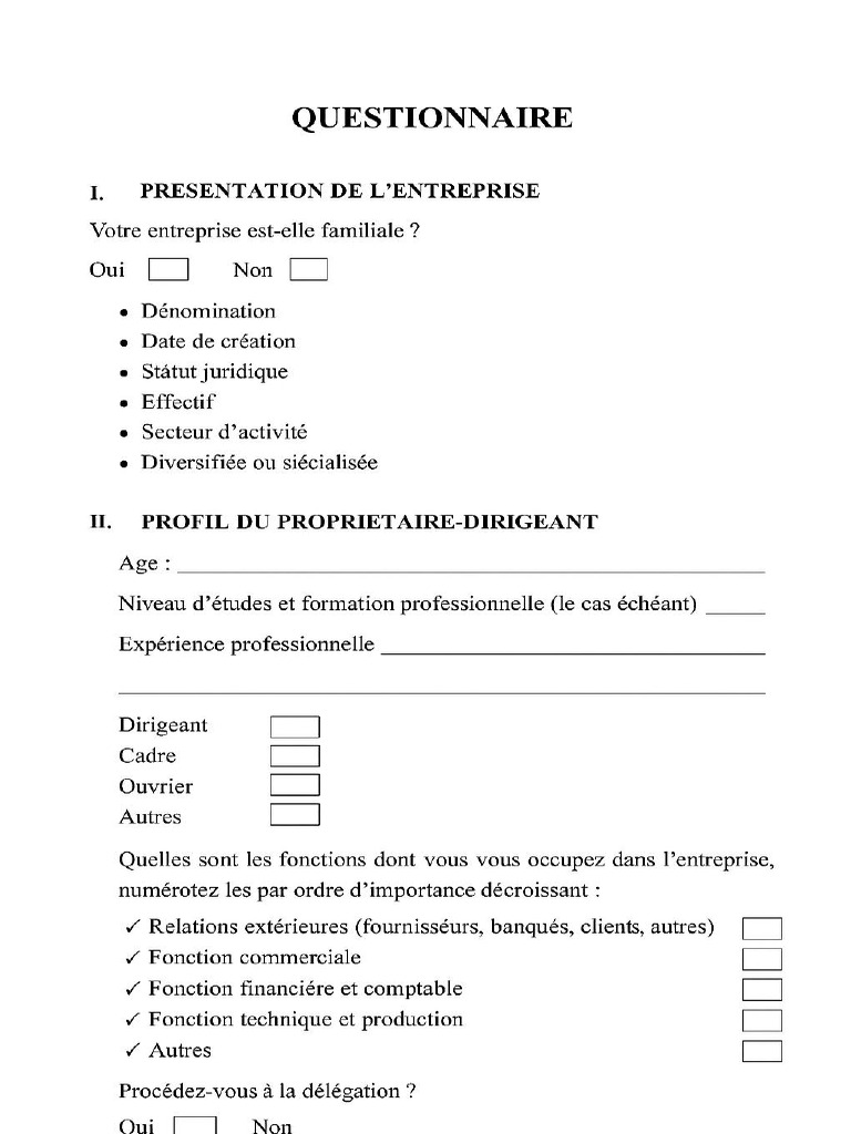 Questionnaire Final | PDF