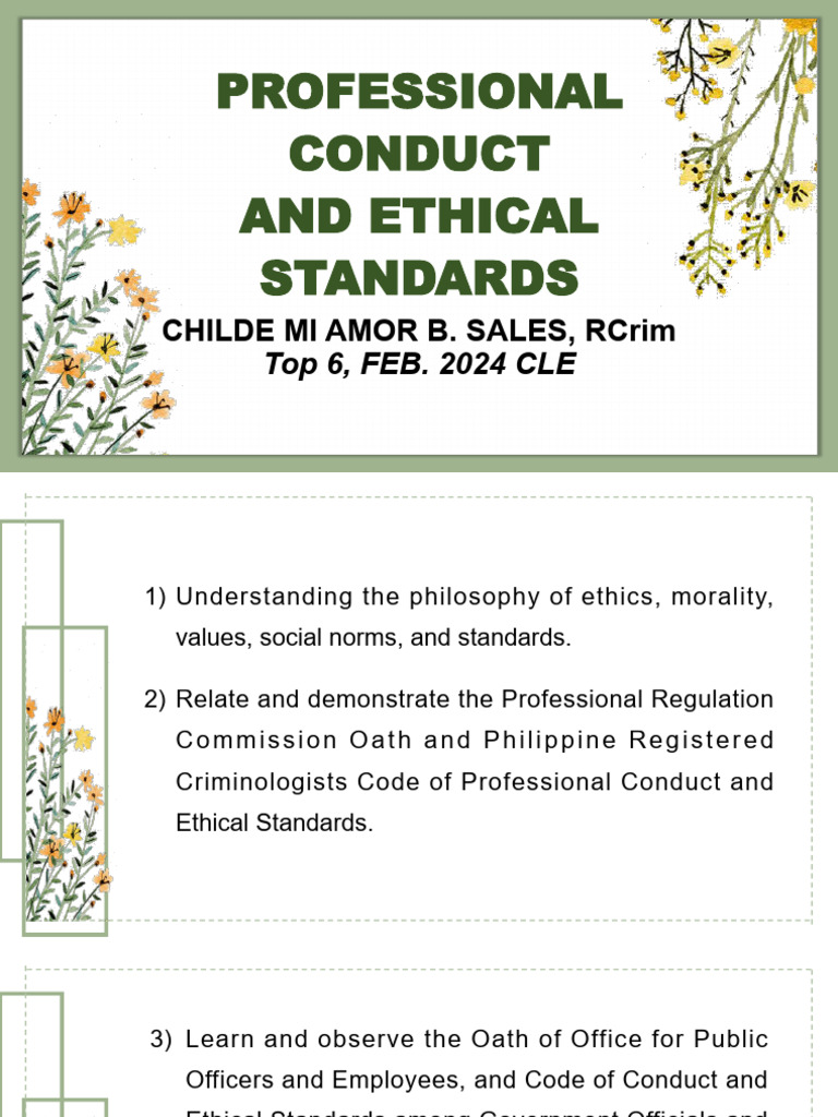 Ethics and Conduct in Law Enforcement | PDF | Courage | Virtue