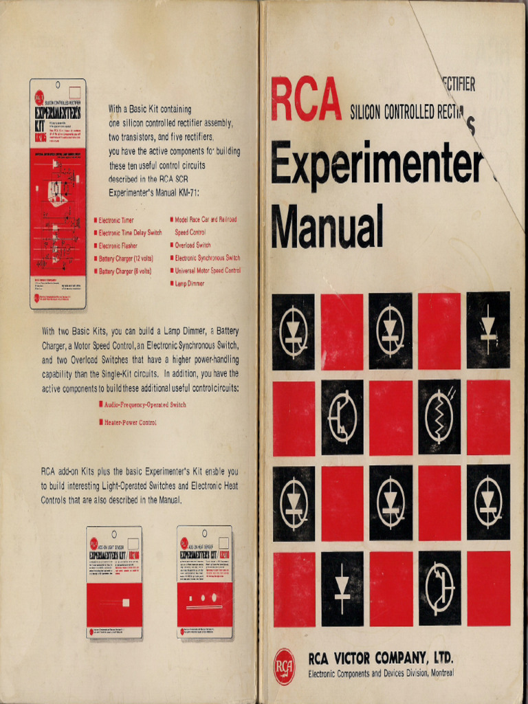 SCR Experimenter's Manual - RCA | PDF