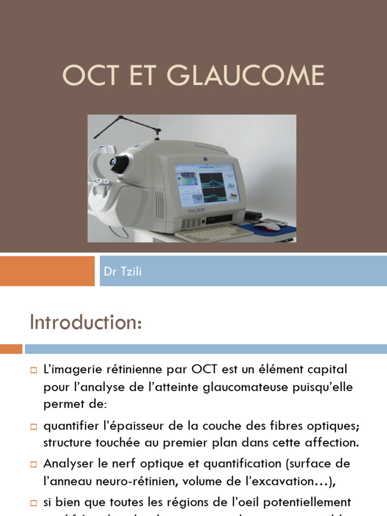 Analyse OCT dans le glaucome | PDF | Œil | Glaucome