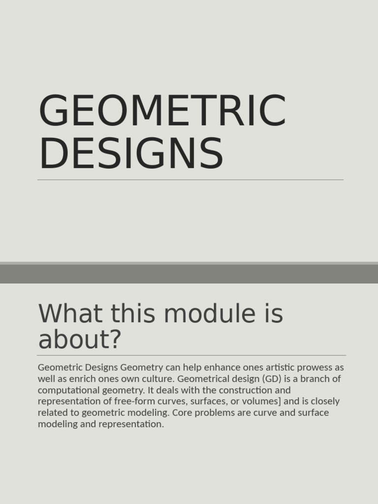 Geometric | PDF | Rectangle | Shape