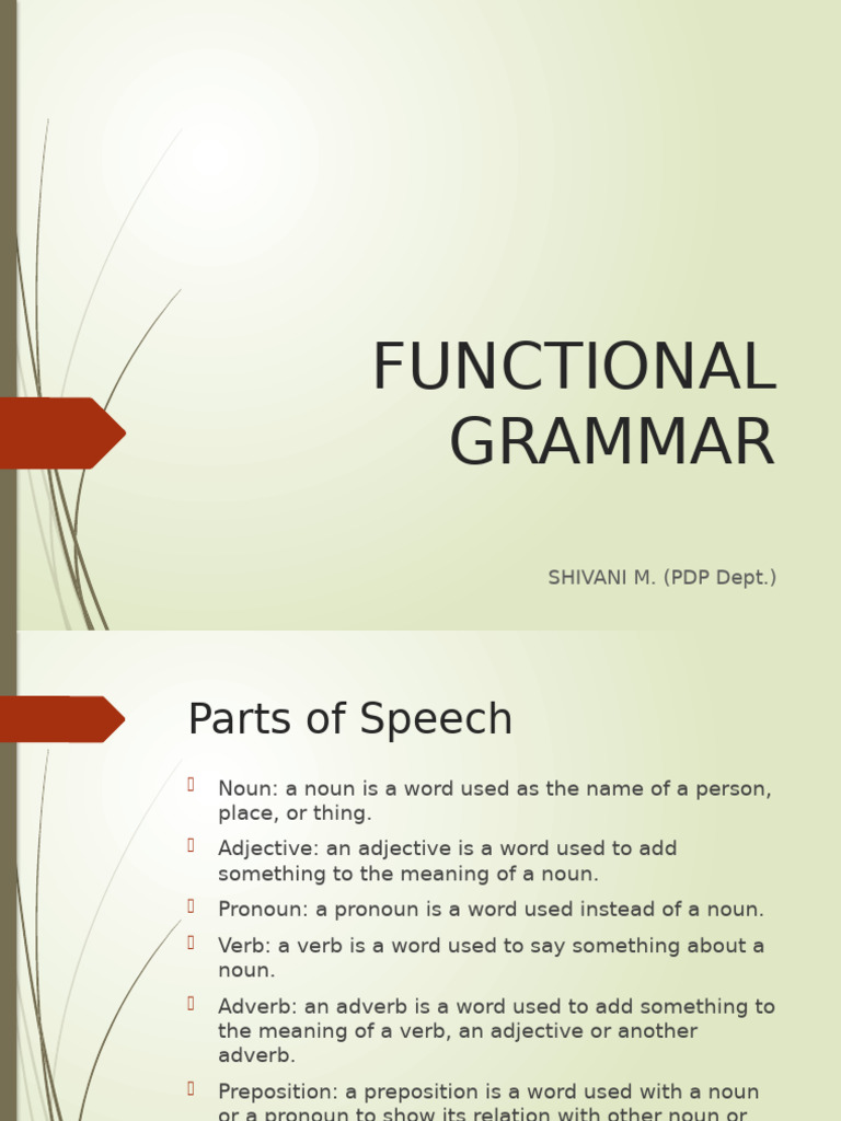 Understanding Parts of Speech | PDF | Adverb | Part Of Speech