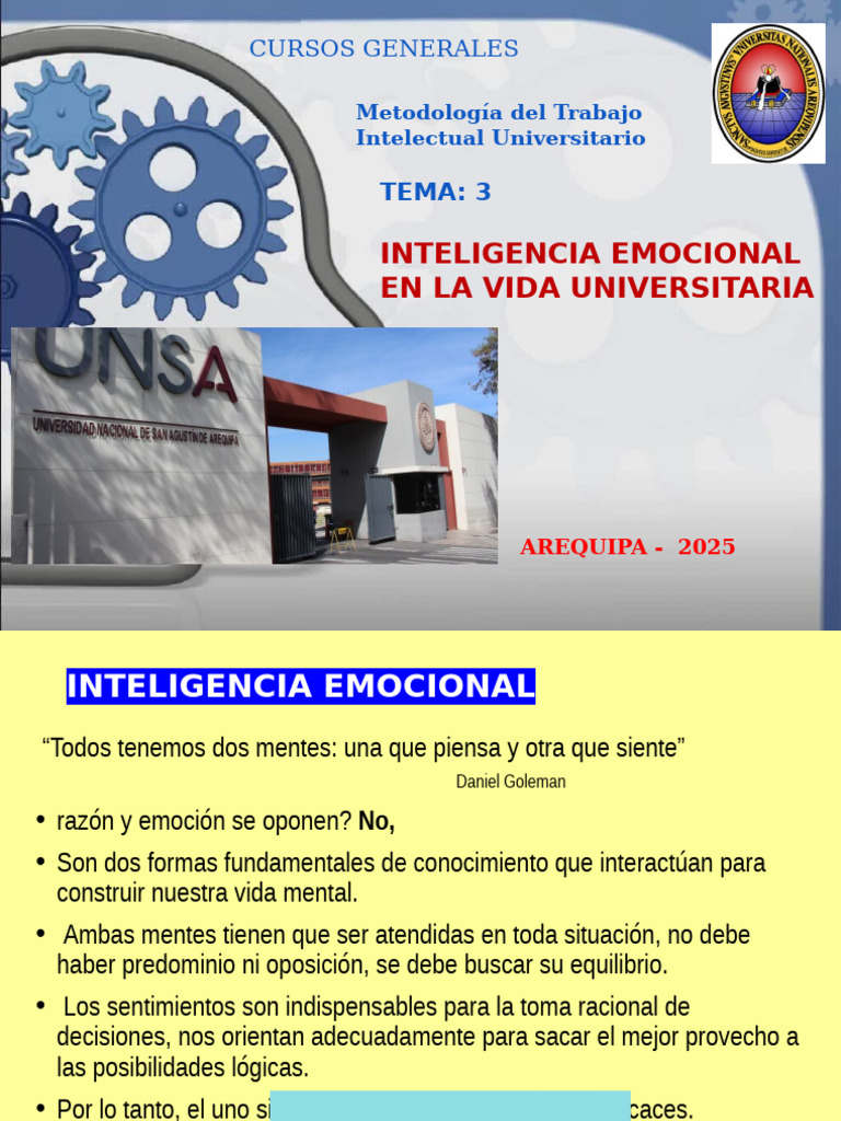 Inteligencia Emocional en Universidades | PDF | Las emociones ...