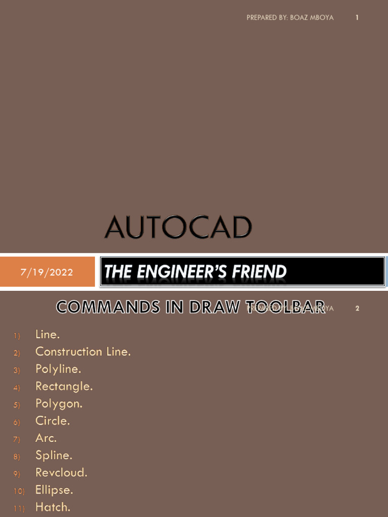 AutoCAD NOTES JULY2022 | PDF | Circle | Angle