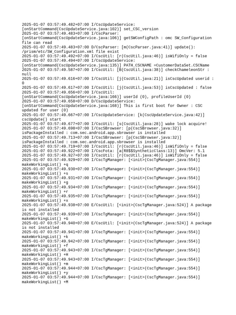 CSC Update Service Log Analysis | PDF | Software | Computing