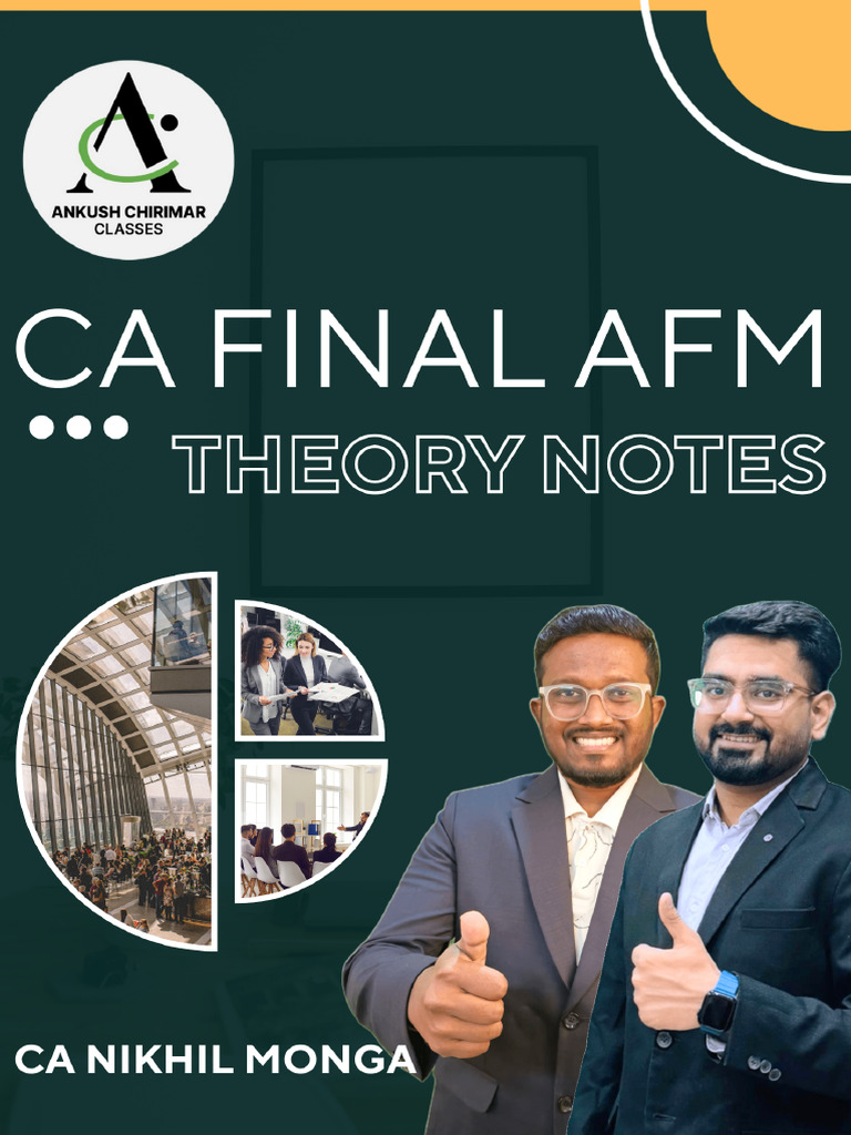 AFM Theory Notes by CA Nikhil Monga | PDF | Technical Analysis ...