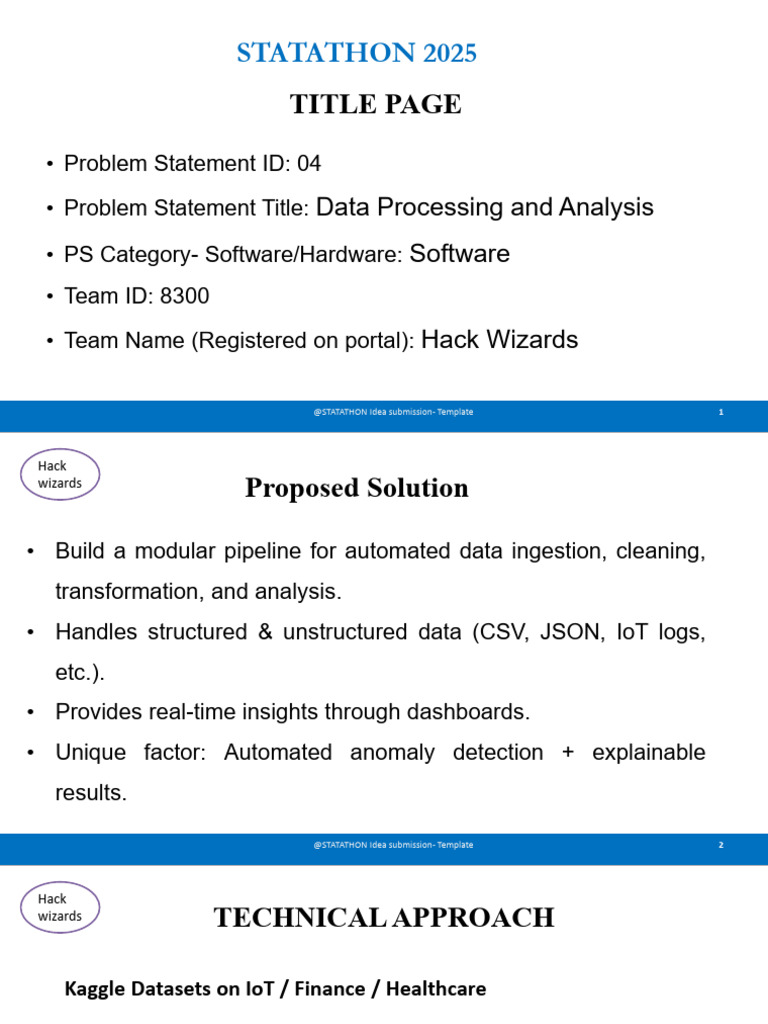 Statathon 3 | PDF