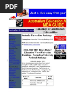 Download Rankings of Australian Universities by nasifrkhan SN91848832 doc pdf