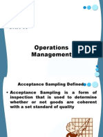 Operations Management: Unit Iv
