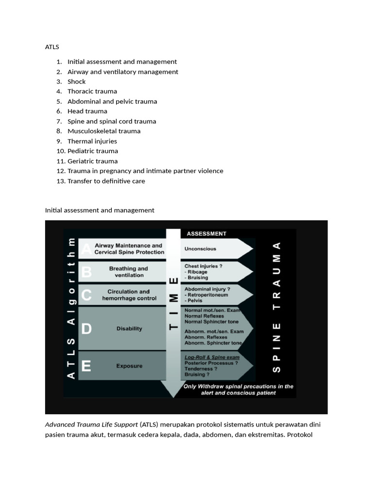 Protokol ATLS untuk Penanganan Trauma | PDF