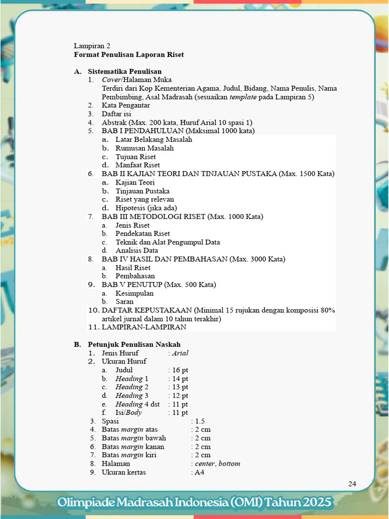 Format Penulisan Laporan Riset | PDF
