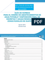 Guía de normas de diseño de agua potable volumen I  ag 2011 FINAL