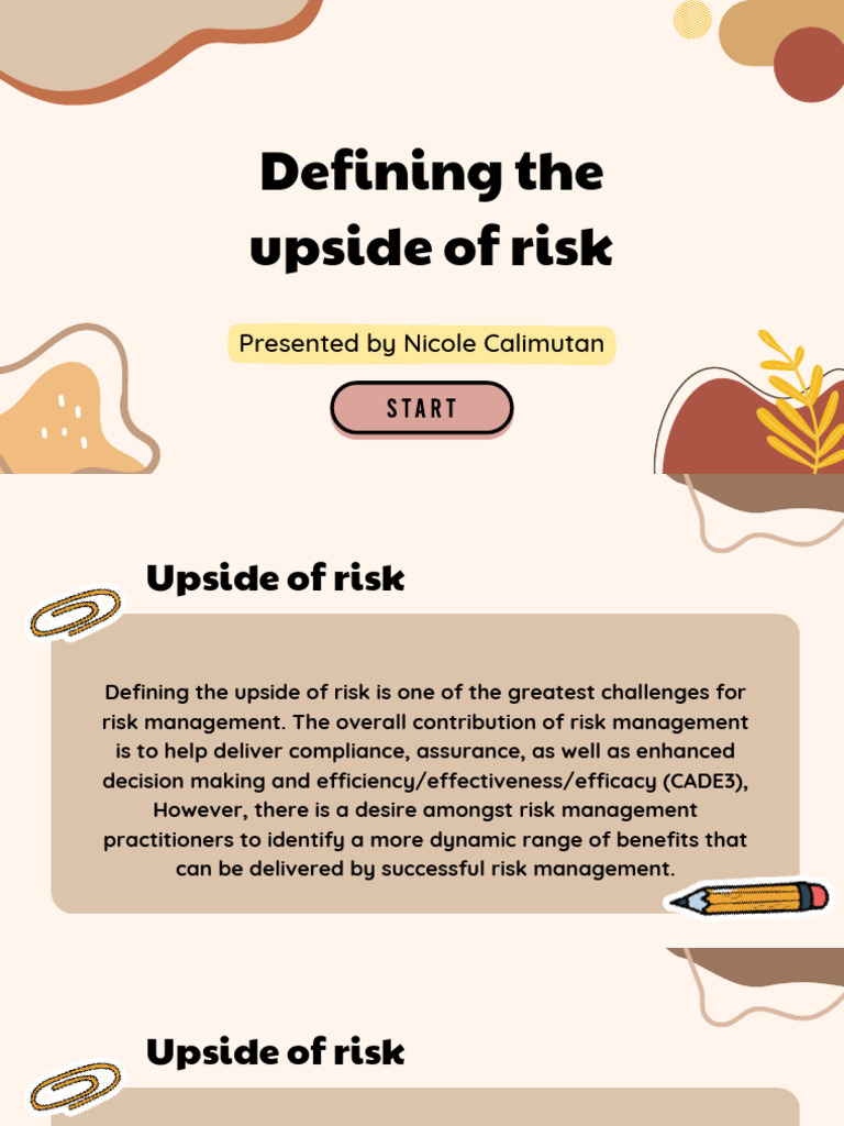 Understanding Upside Risk in Management | PDF