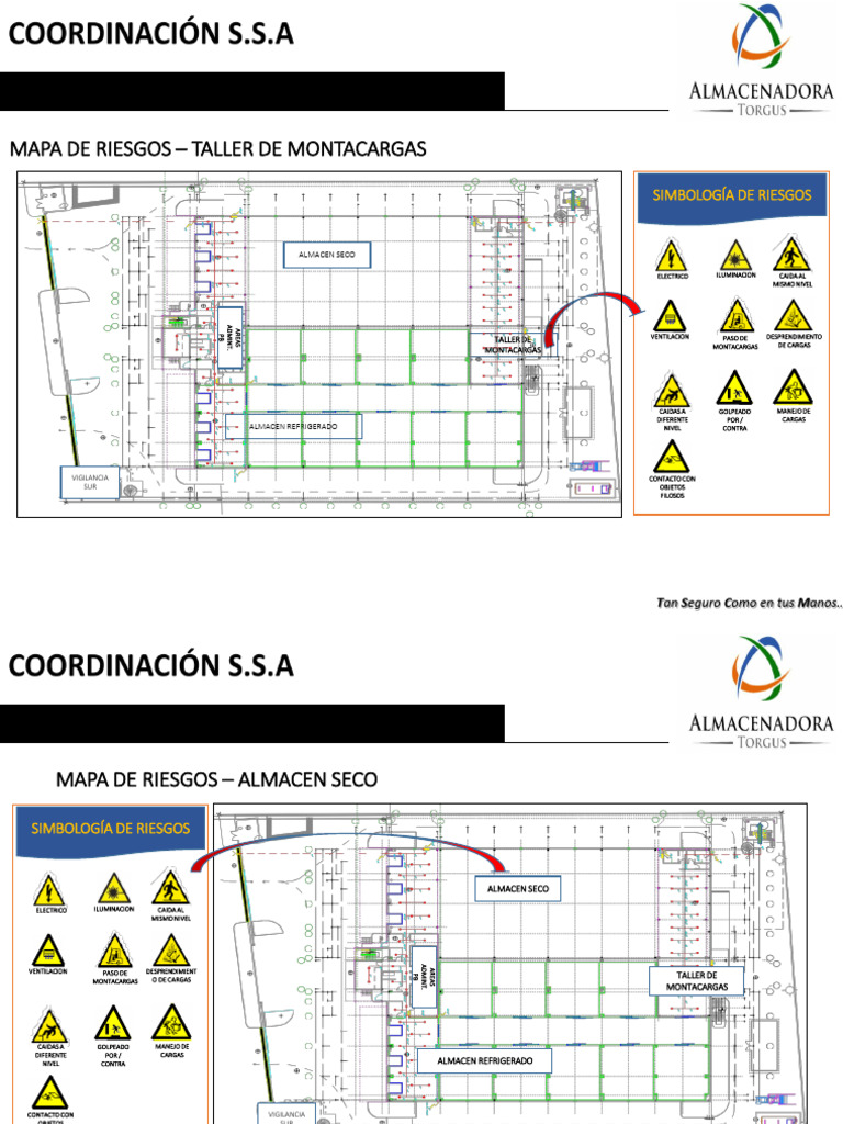 Mapa de Riesgos en Almacenes y Talleres | PDF | Sustancias químicas ...