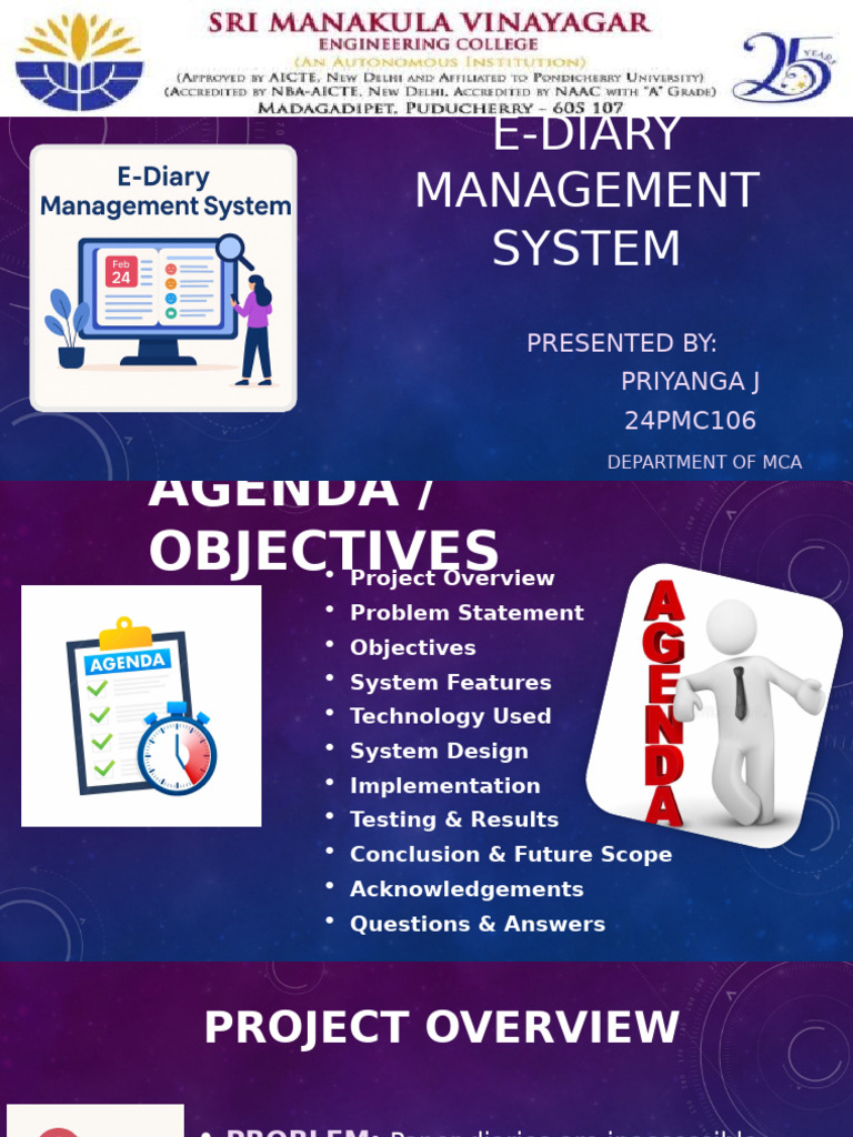 E-Diary Management System Overview | PDF | Computing | Information ...