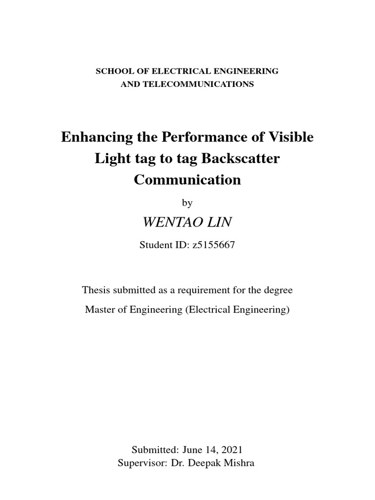 Enhancement The Performance of Visible Light Tag To Tag Backscattering ...