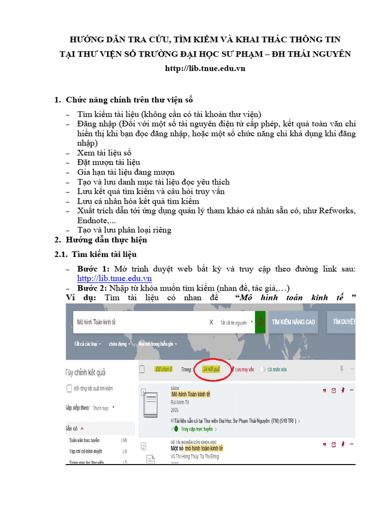 HUONG DAN TRA CUU - PRIMO.2025 Final - TNUE | PDF