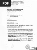 Eksepsi, Jawaban &amp; Rekonvensi TERGUGAT I,II,III &amp; v Atas Gugatan PMH Terkait Tender Di Dinas PU Kab. Minahasa Utara APBD 2011