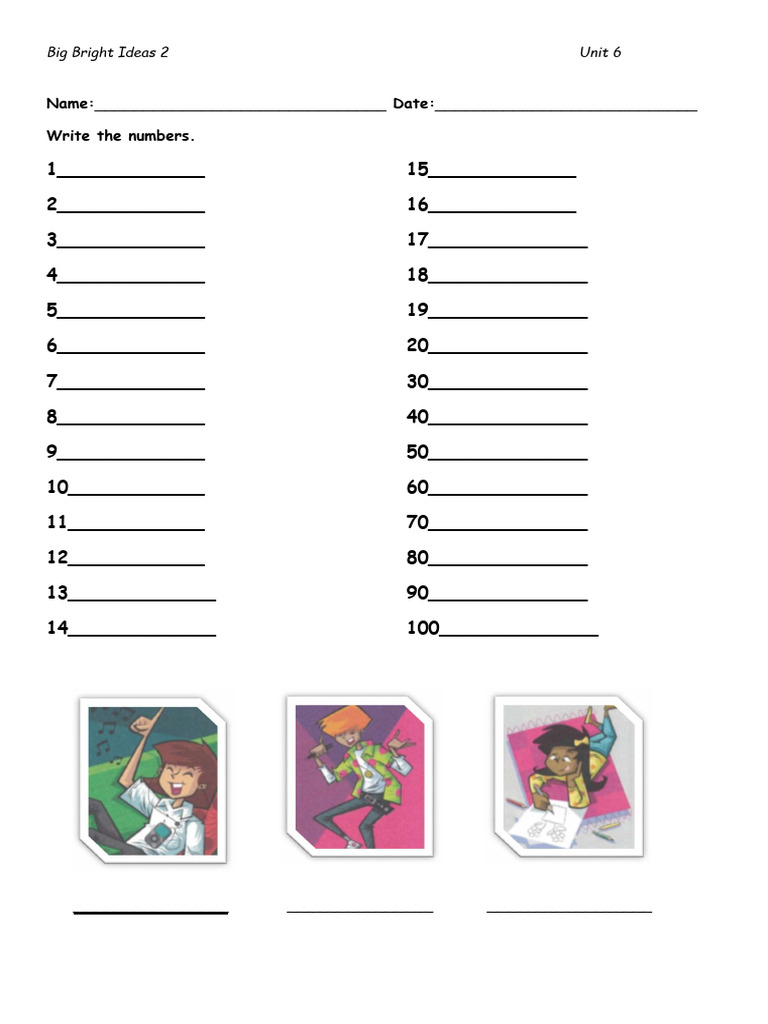 Big Bright Ideas 2 Unit 6 Activities | PDF