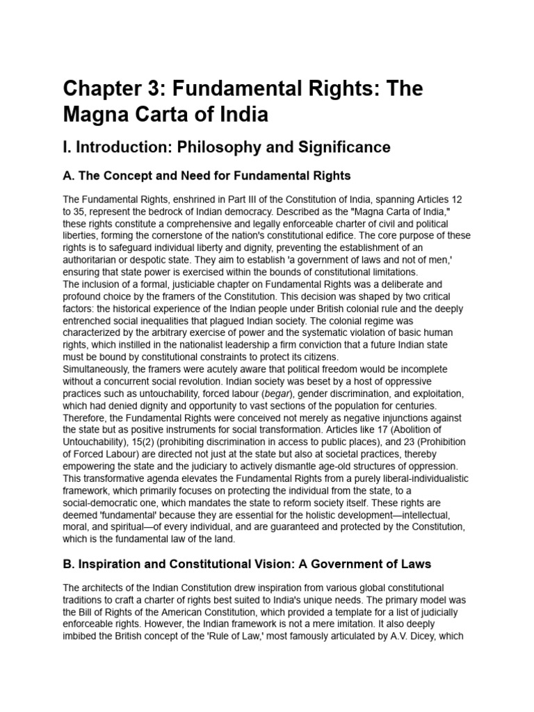 Fundamental Rights in India's Constitution | PDF | Justice | Crime ...