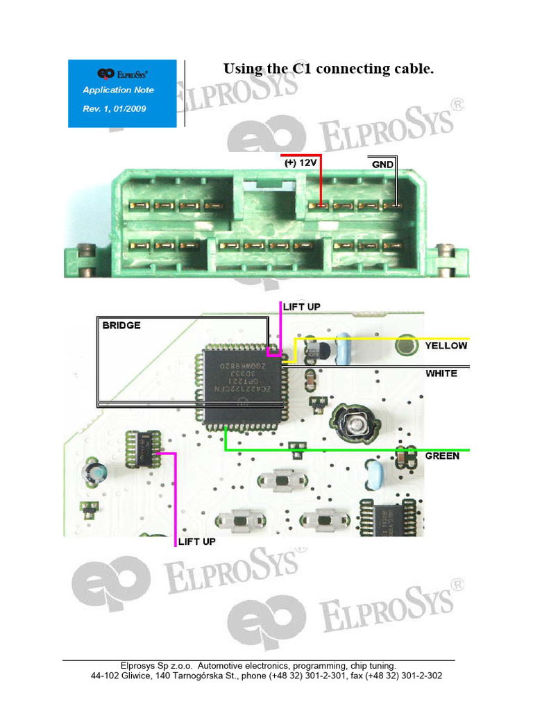 C1 Connecting Cable Guide | PDF