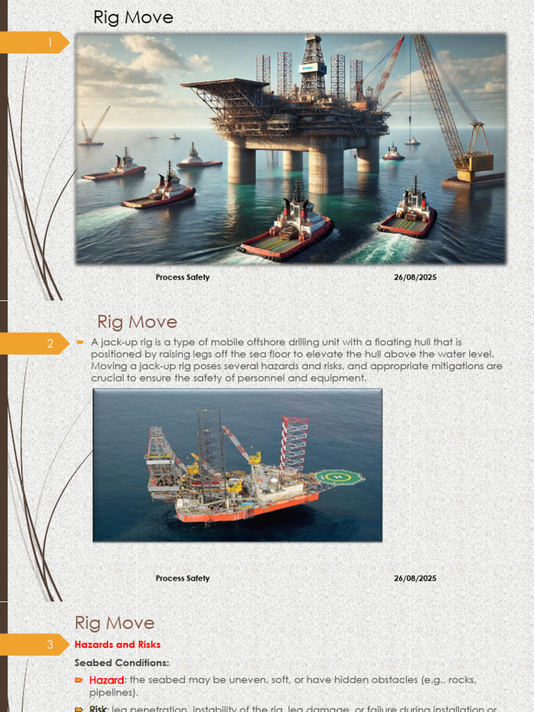 Jack-Up Rig Move Safety Guidelines | PDF | Safety | Fatigue (Material)