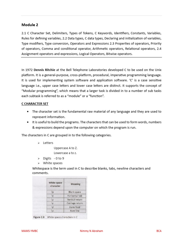 Module 2 Notes 2025 Honours | PDF | Integer (Computer Science ...