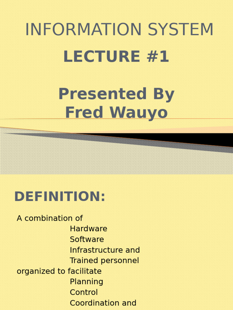Overview of Information Systems Types | PDF