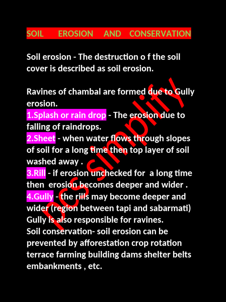 Understanding Soil Erosion and Conservation | PDF