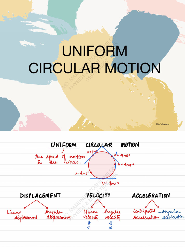 Uniform Circular Motion | PDF