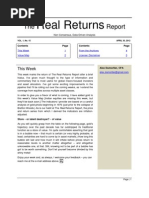 The Real Returns Report, Apr 30 2012