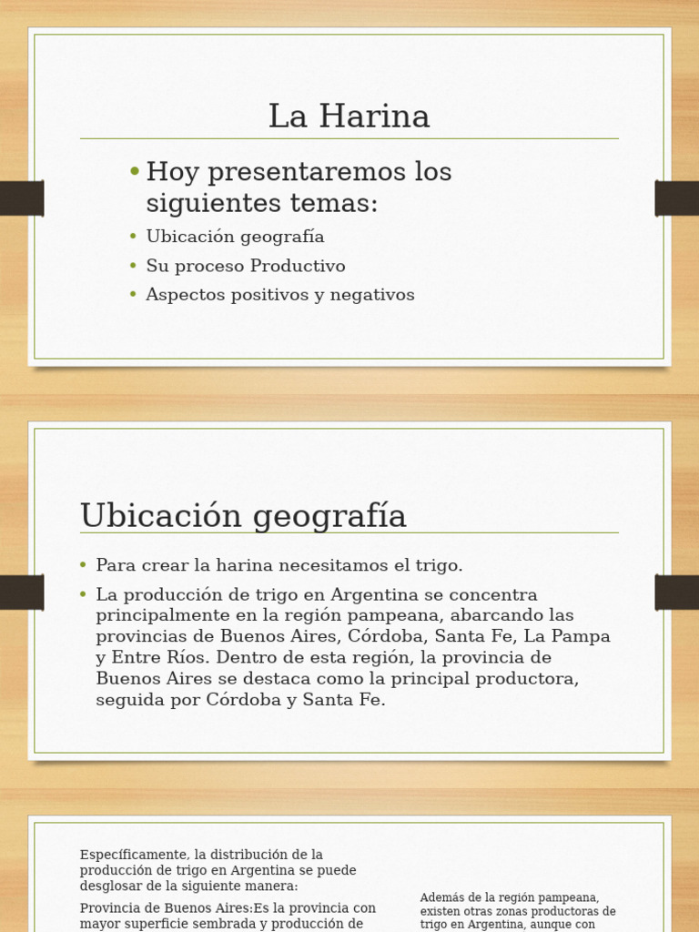 Producción y Proceso de la Harina en Argentina | PDF | Harina | Molino ...