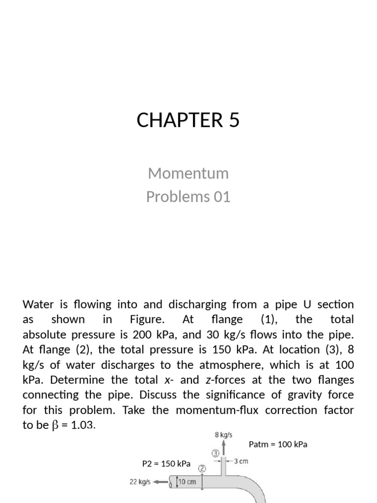 Momentum Analysis in Fluid Dynamics | PDF | Force | Momentum