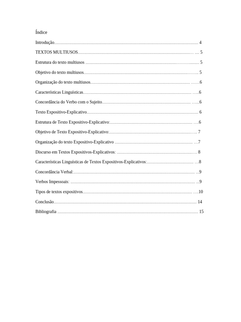 Estrutura e Objetivos de Textos Multiusos | PDF | Fotossíntese | Informação
