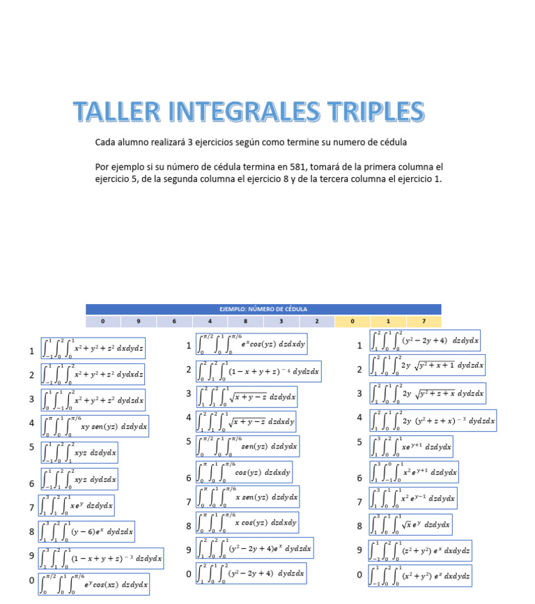 Integrales Triples | PDF