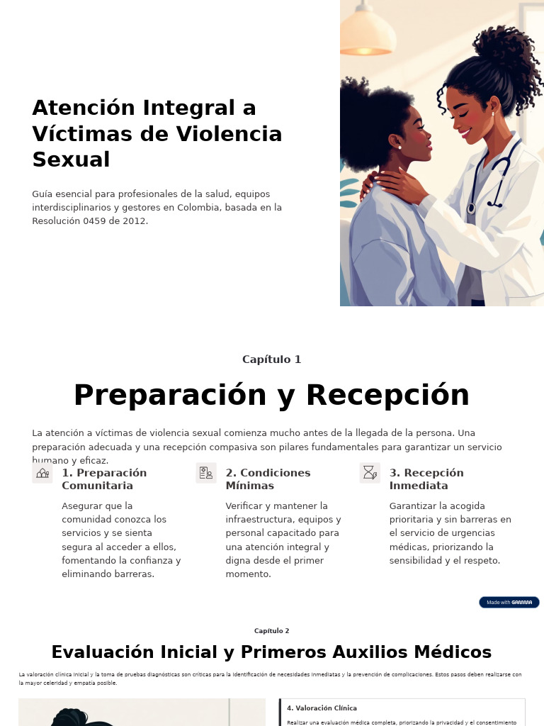 Atención Integral a Víctimas de Violencia Sexual | PDF | Salud mental ...